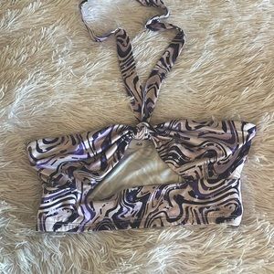 Adika zebra tie top